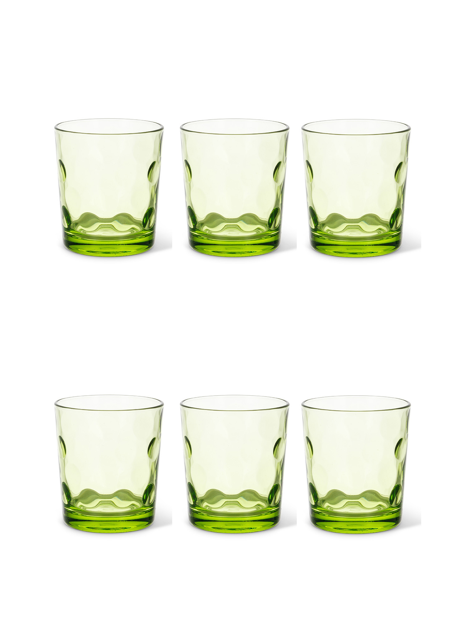 Set 6 bicchieri Space, Verde, large image number 0