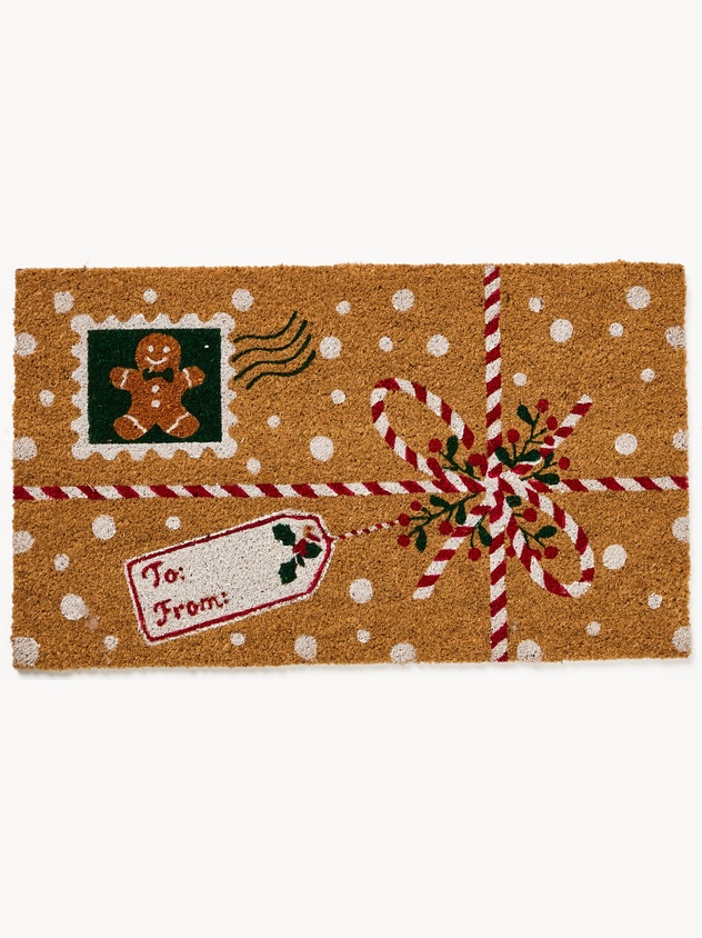 Doormat with Christmas print