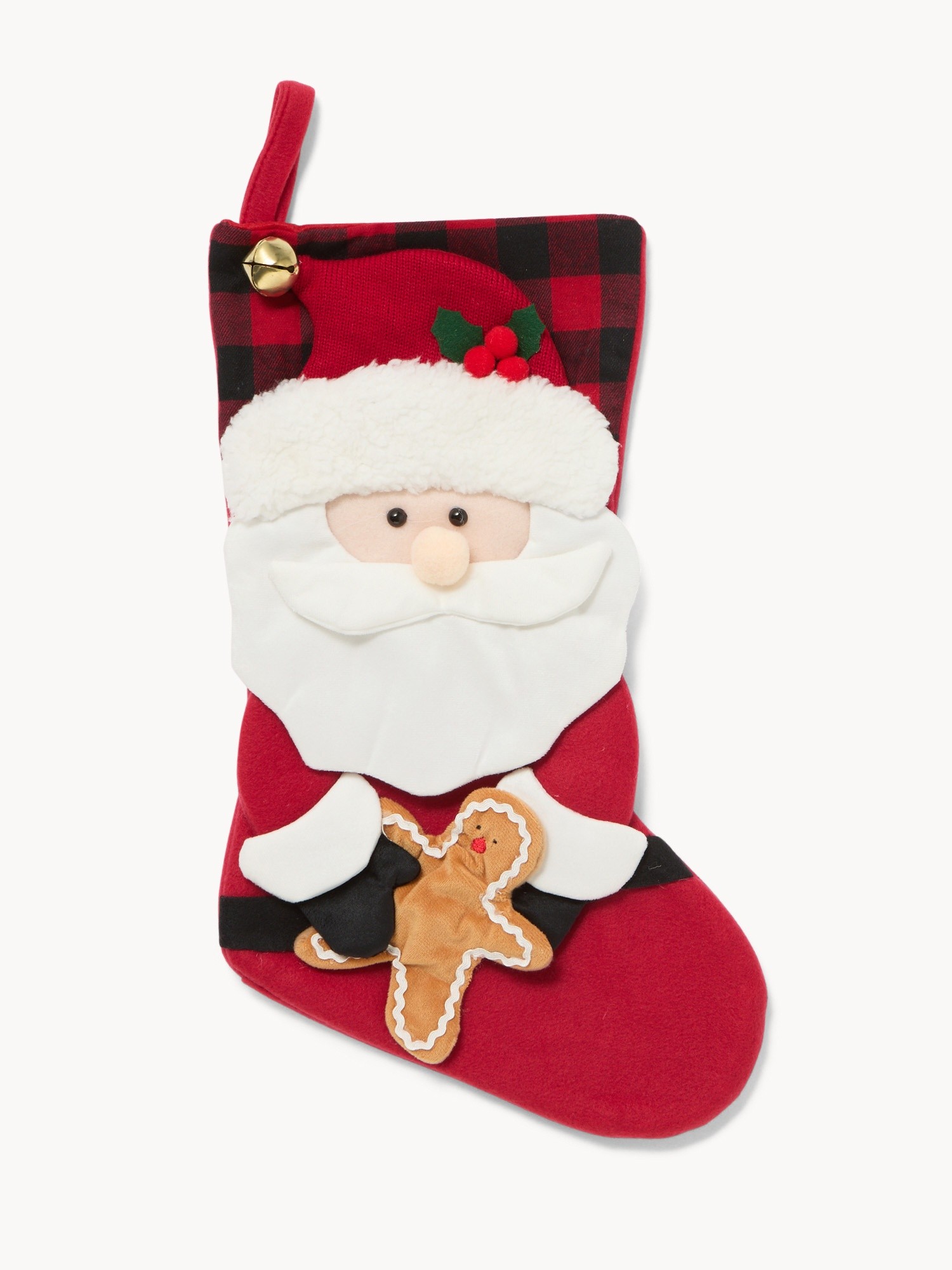 Calza natalizia Babbo Natale, Rosso, large image number 0