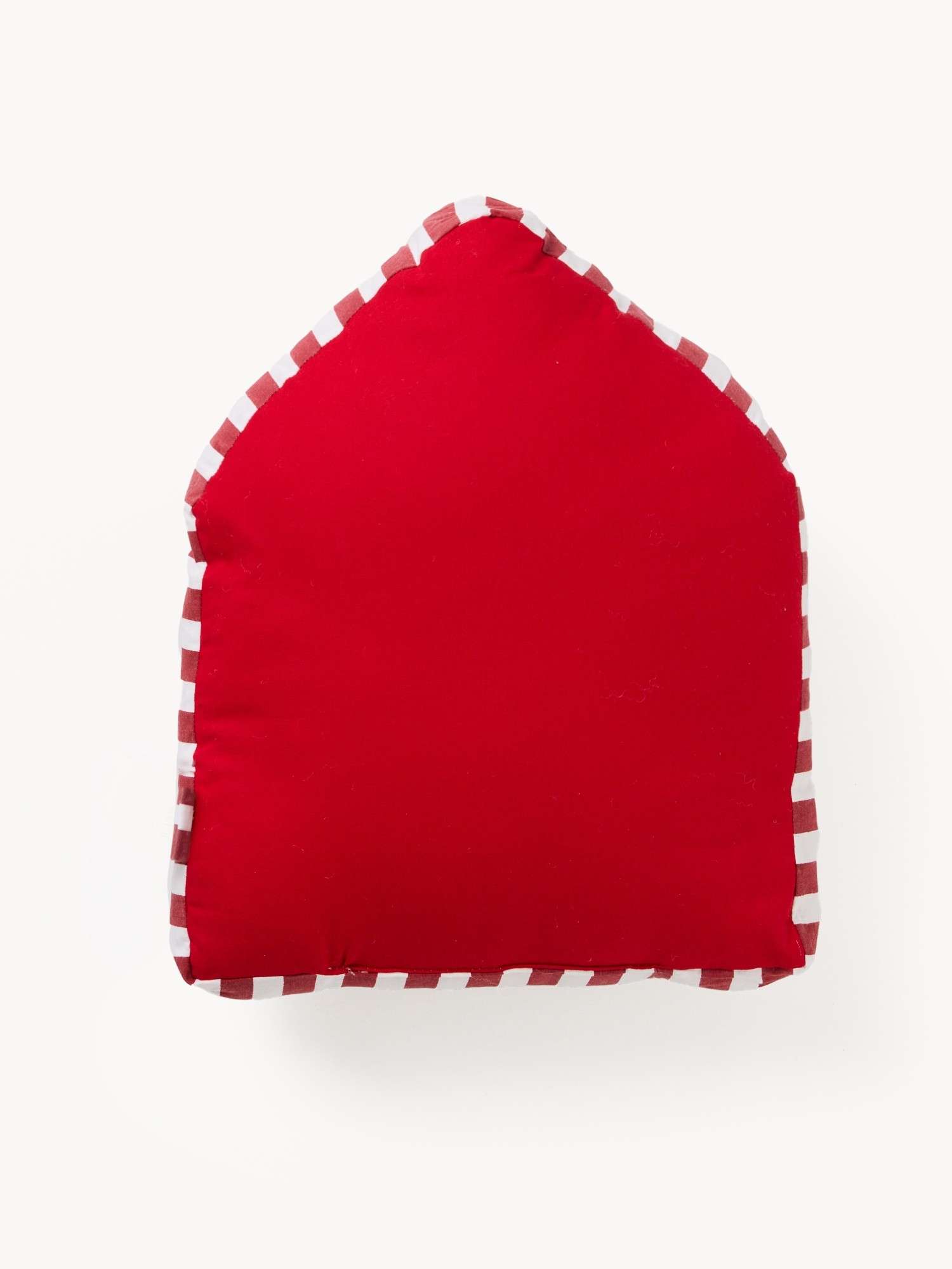 Gingerbread house-shaped cushion, Hazelnut Brown, large image number 1