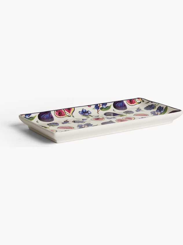 New Bone China tray with fig motif