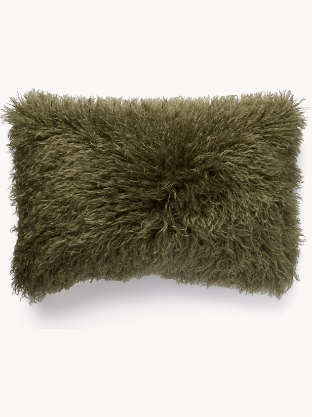 Cuscino effetto mohair 35x55cm