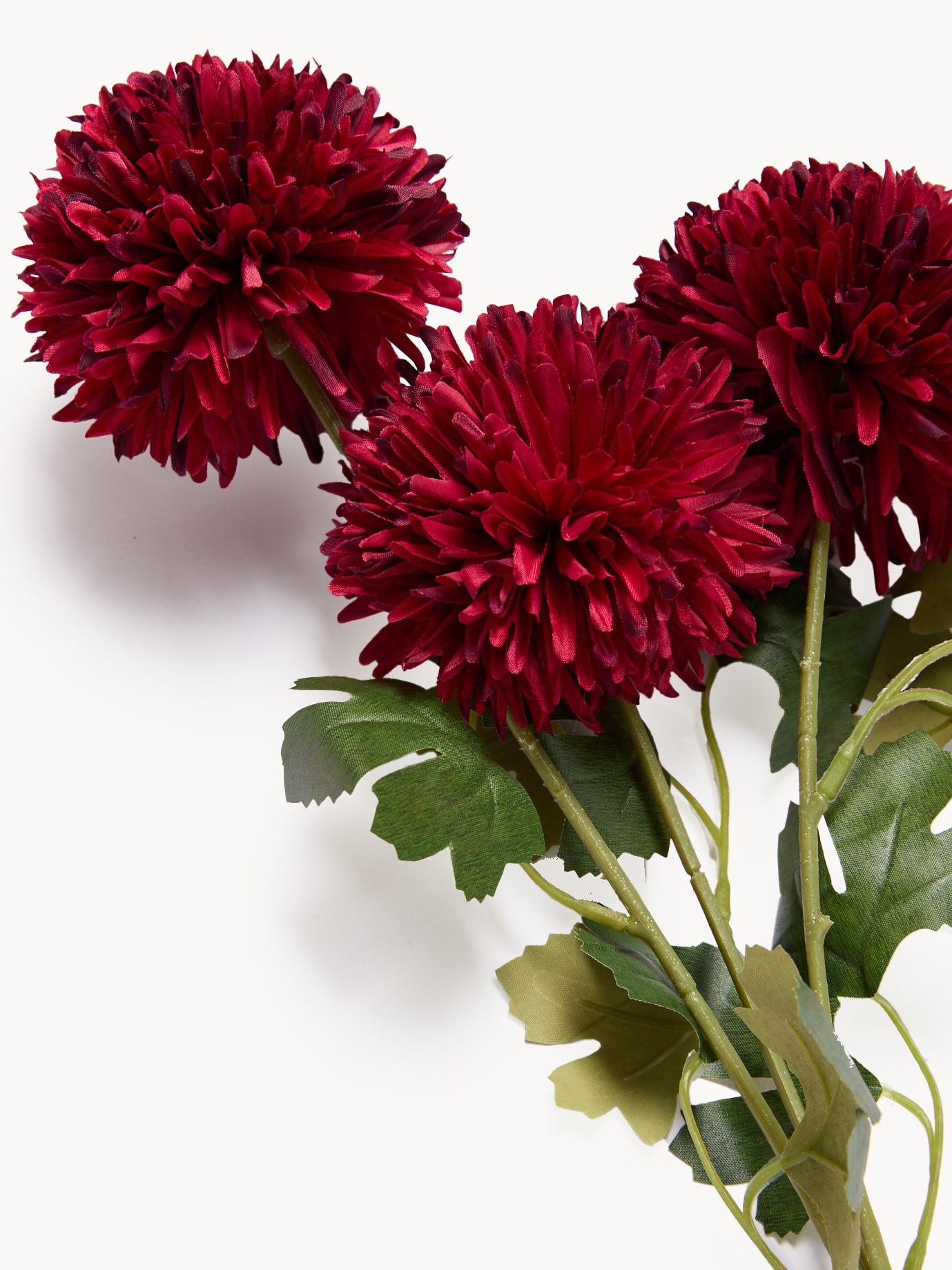 Artificial dahlia flower, Burgundy, large image number 0