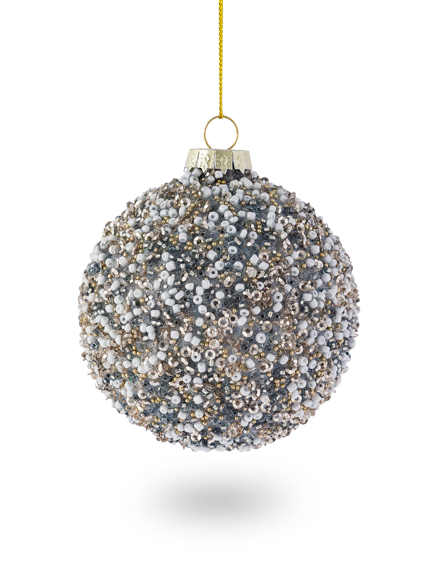 Pallina in vetro con glitter, Multicolor, large image number 1
