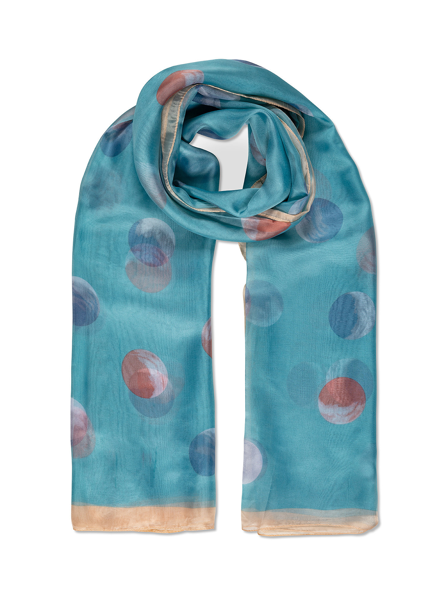 Koan - Scarf with bubble print, Light Blue, large image number 0