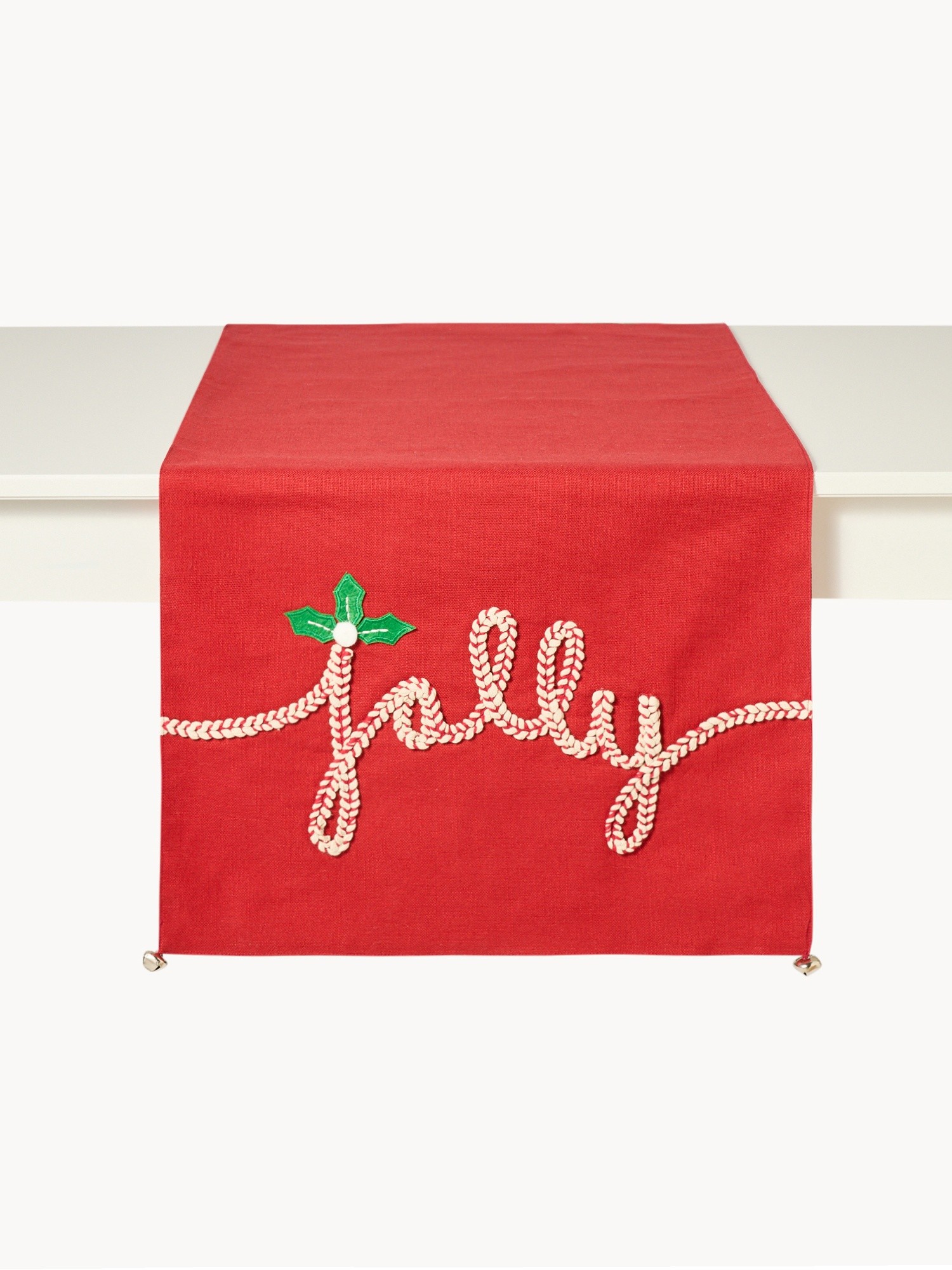 Runner in puro cotone ricamato, Multicolor, large image number 1