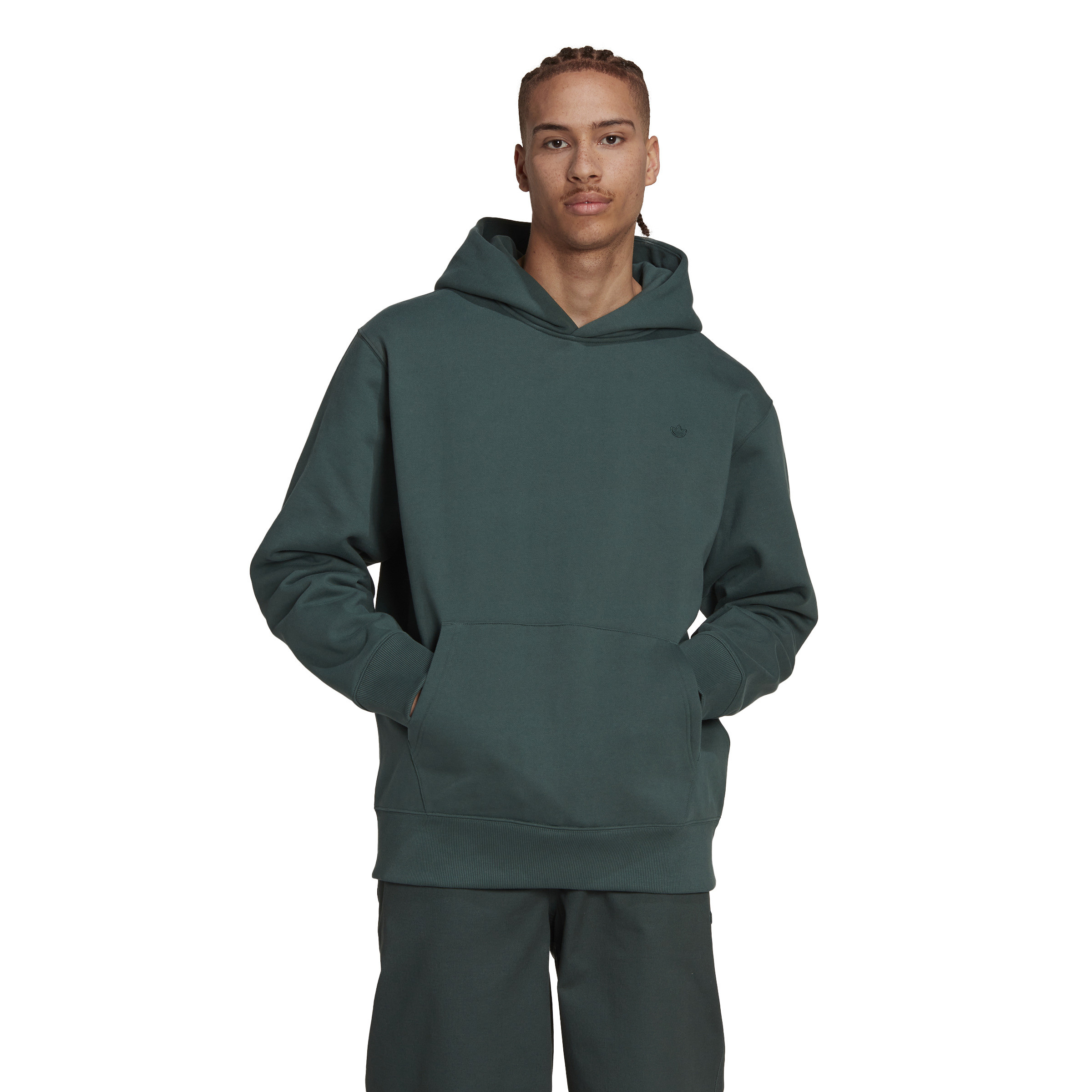 Adidas - Hooded sweatshirt adicolor, Dark Green, large image number 4