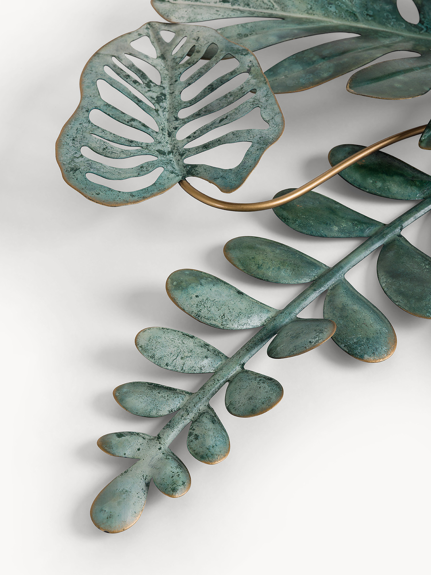 Hand painted wall decoration, Green, large image number 1