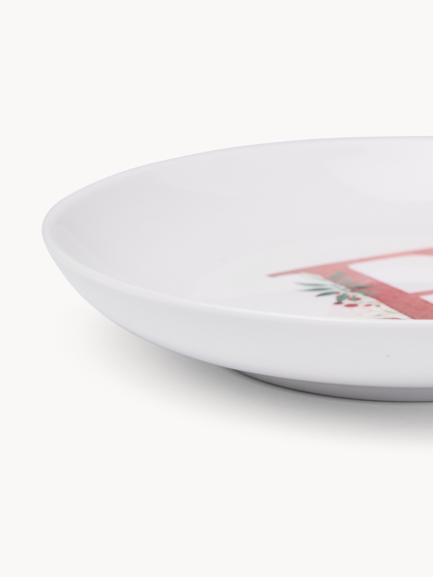 Piattino pane in new bone china lettera F, Bianco 1, large image number 0