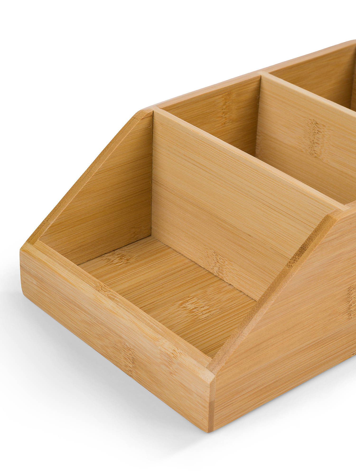 Bamboo organizer box, Beige, large image number 1
