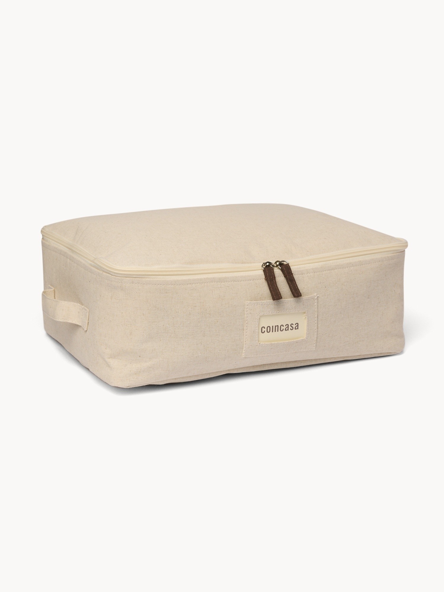 Zippered organizer with label pocket, Light Beige, large image number 0