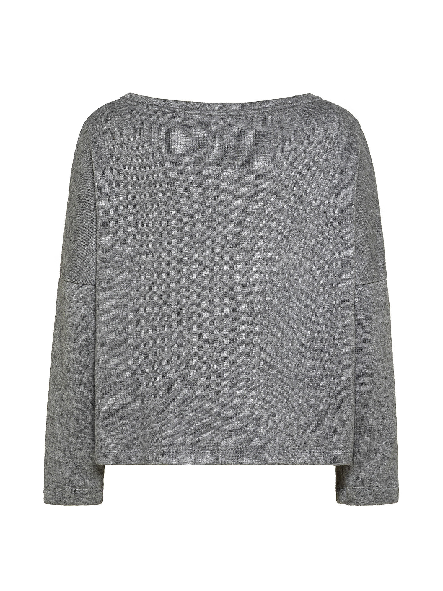 Oversized jersey sweater, Light Grey Melange, large image number 1