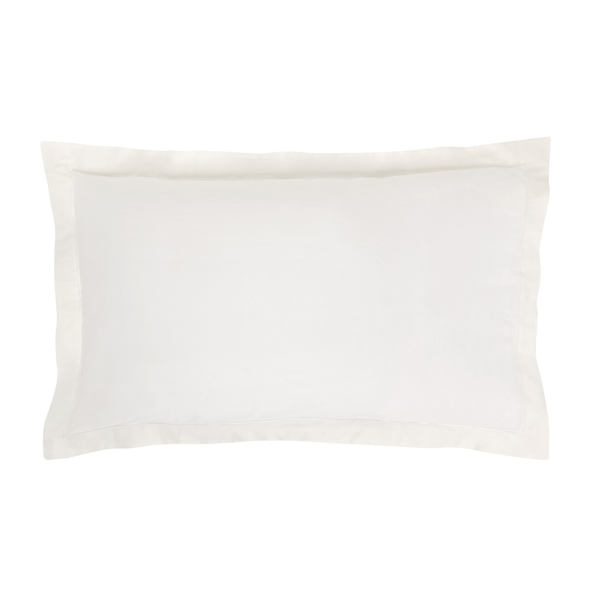 Pillowcase in TC400 satin cotton, Cream, large image number 0