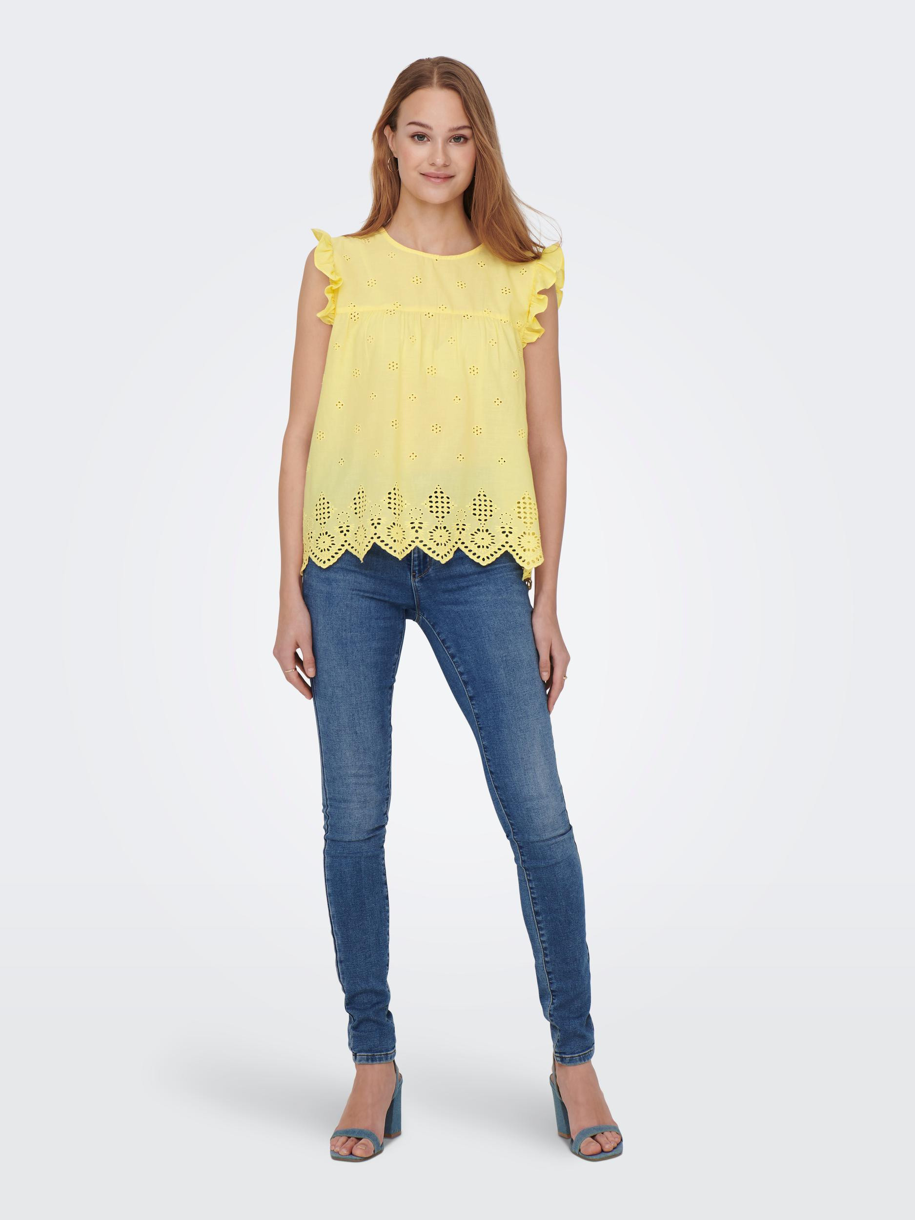 Only - Cotton top, Yellow, large image number 4