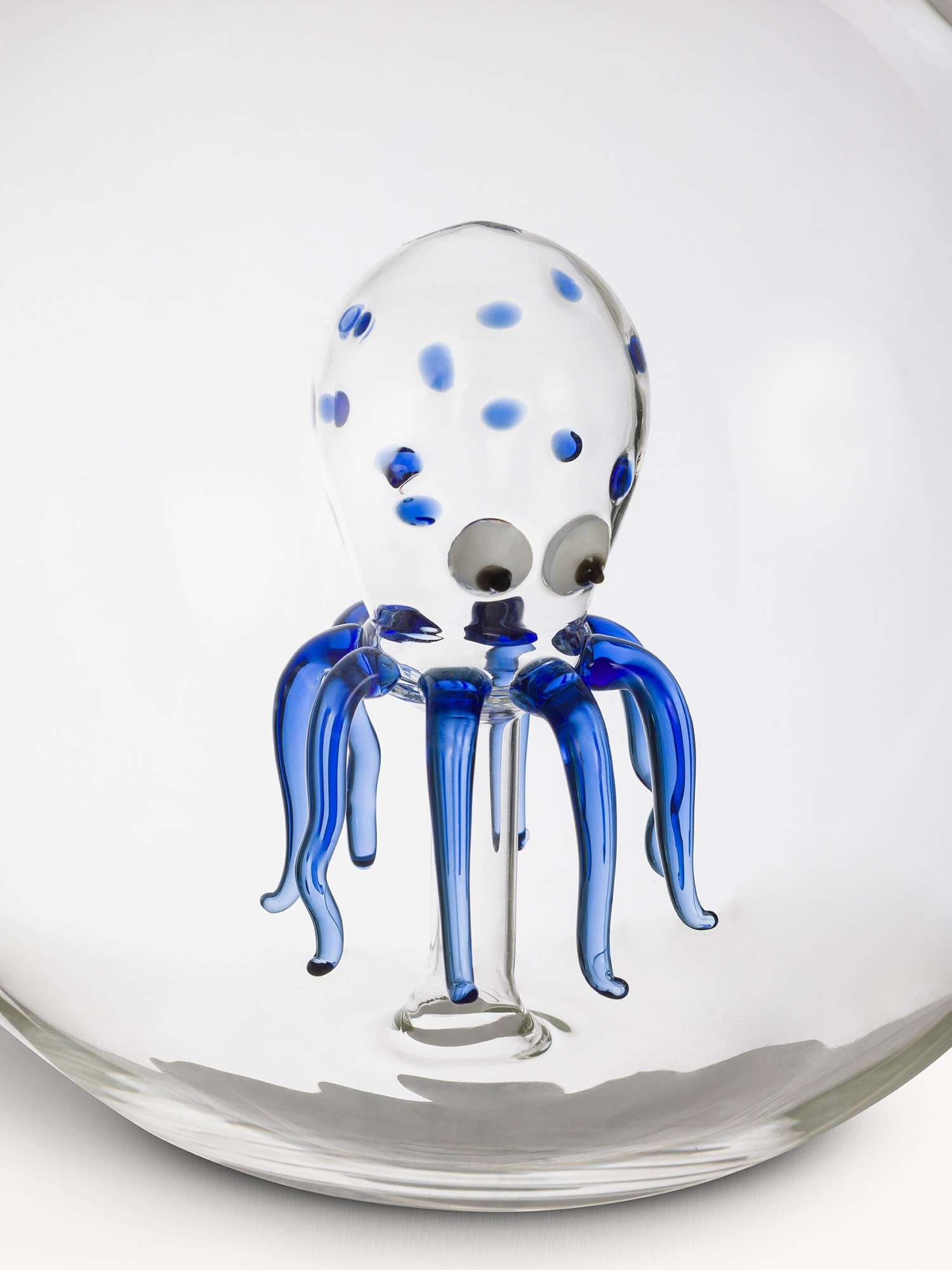 Borosilicate glass carafe with octopus detail, Transparent, large image number 1