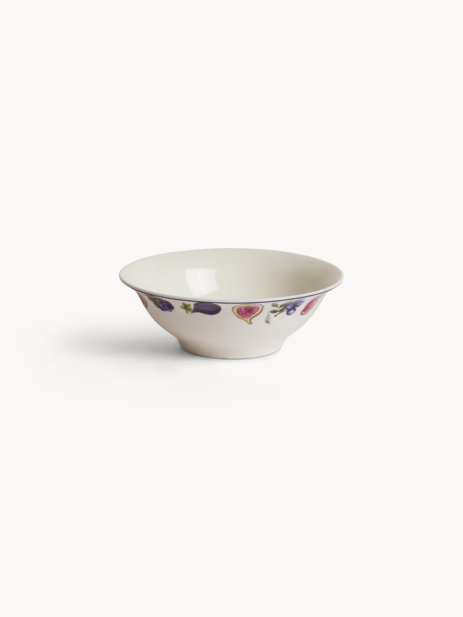 Coppetta new bone china motivo fichi, Bianco, large image number 0