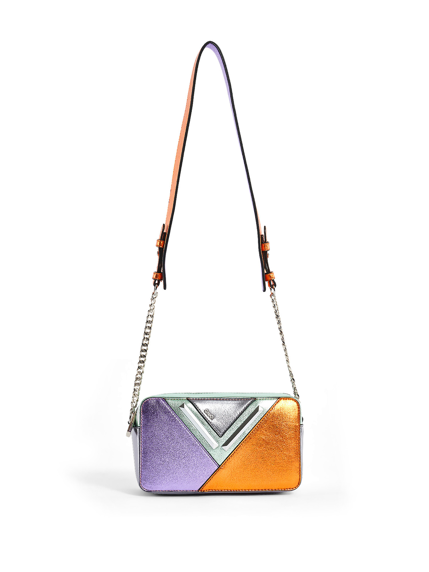 Gaudì - Crossbody with laminated motif, Multicolor, large image number 0