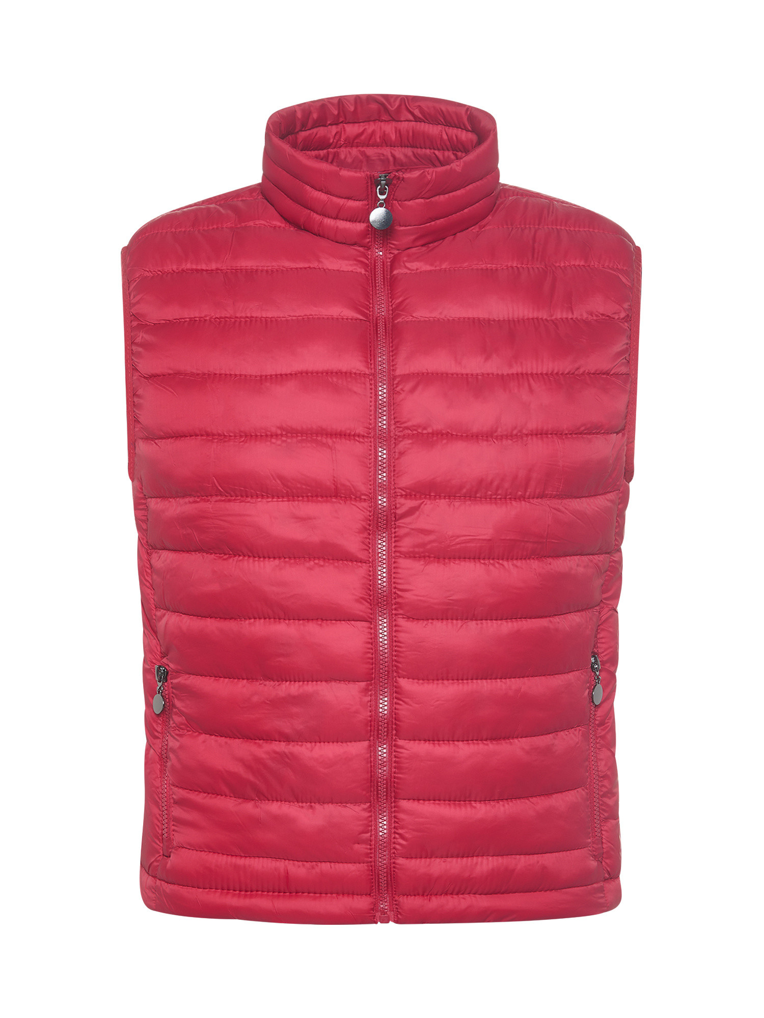 JCT - Quilted sleeveless down jacket, Red, large image number 0