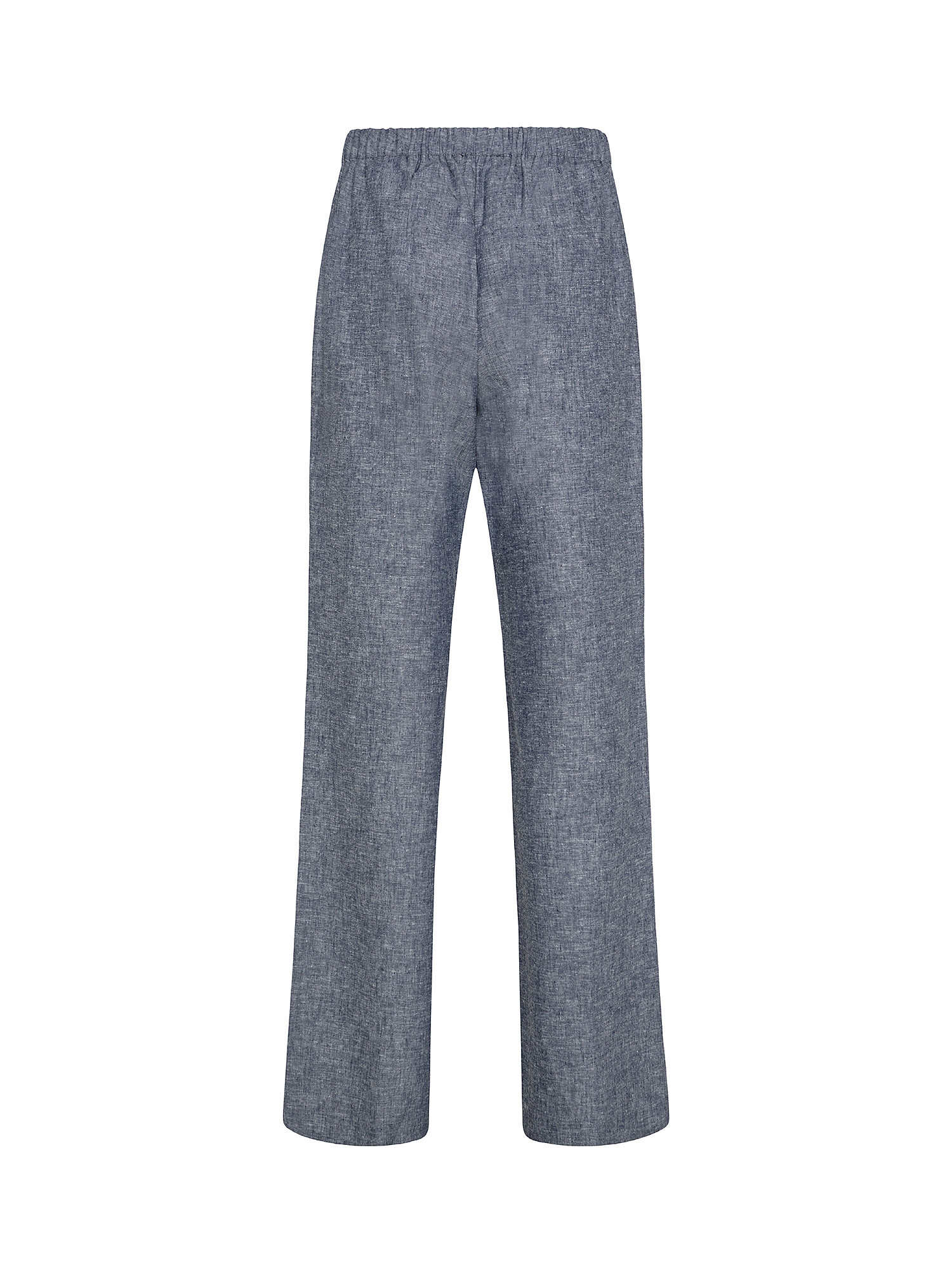 Trousers with fabric belt, Denim, large image number 1