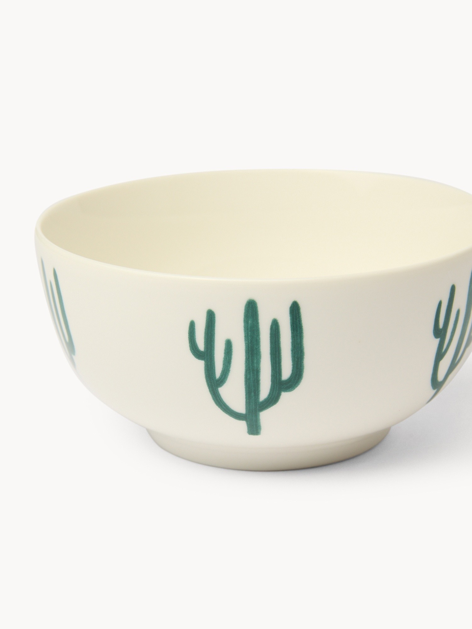 Coppetta in new bone china motivo cactus - Prezzo di lancio, Bianco, large image number 1