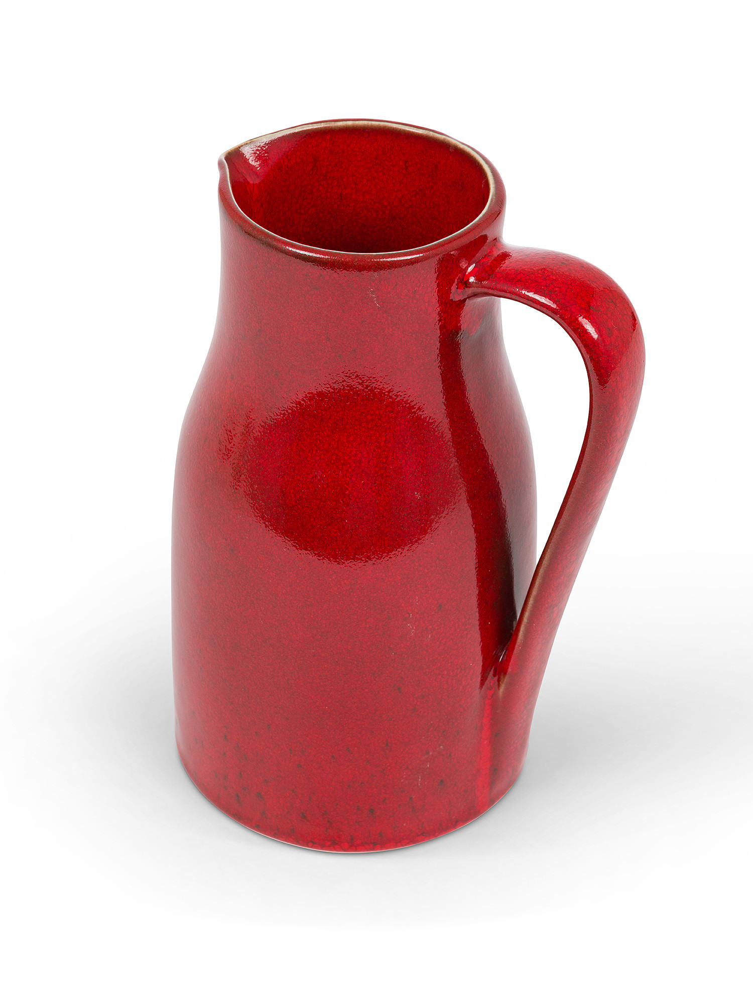 Caraffa ceramica effetto anticato, Rosso, large image number 1