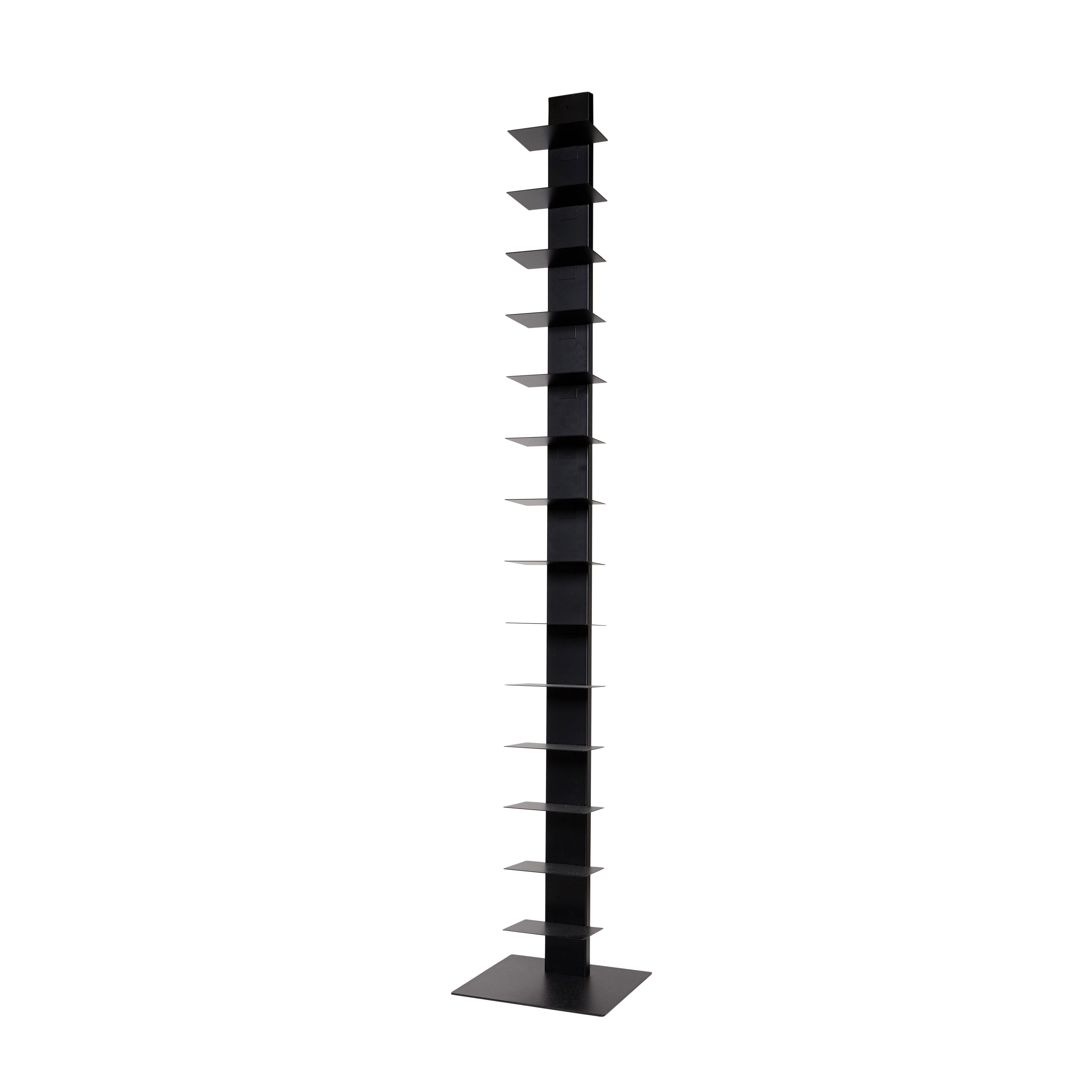 Sapiens steel bookcase h202cm, Black, large image number 0