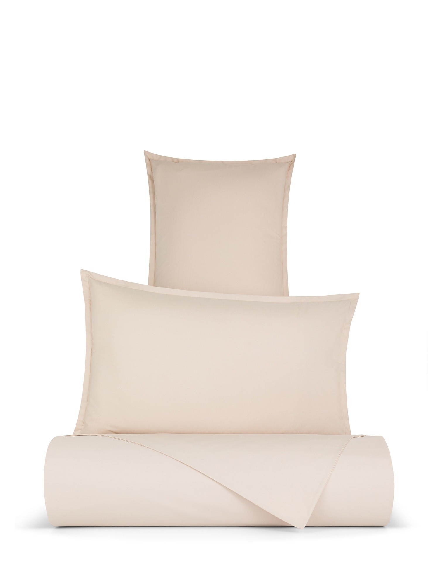 Copripiumino in cotone percalle Zefiro, Beige, large image number 0