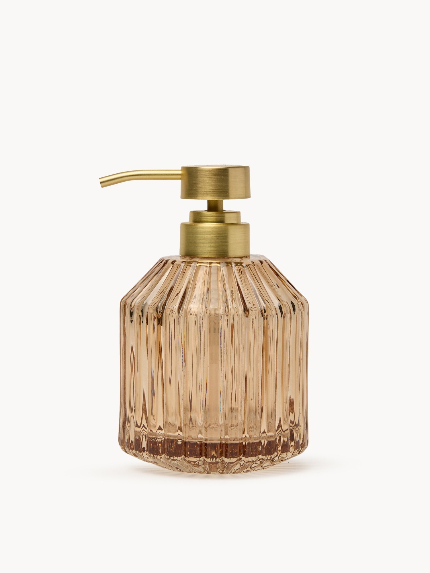 Fluted Glass Dispenser, Bronze Brown, large image number 0