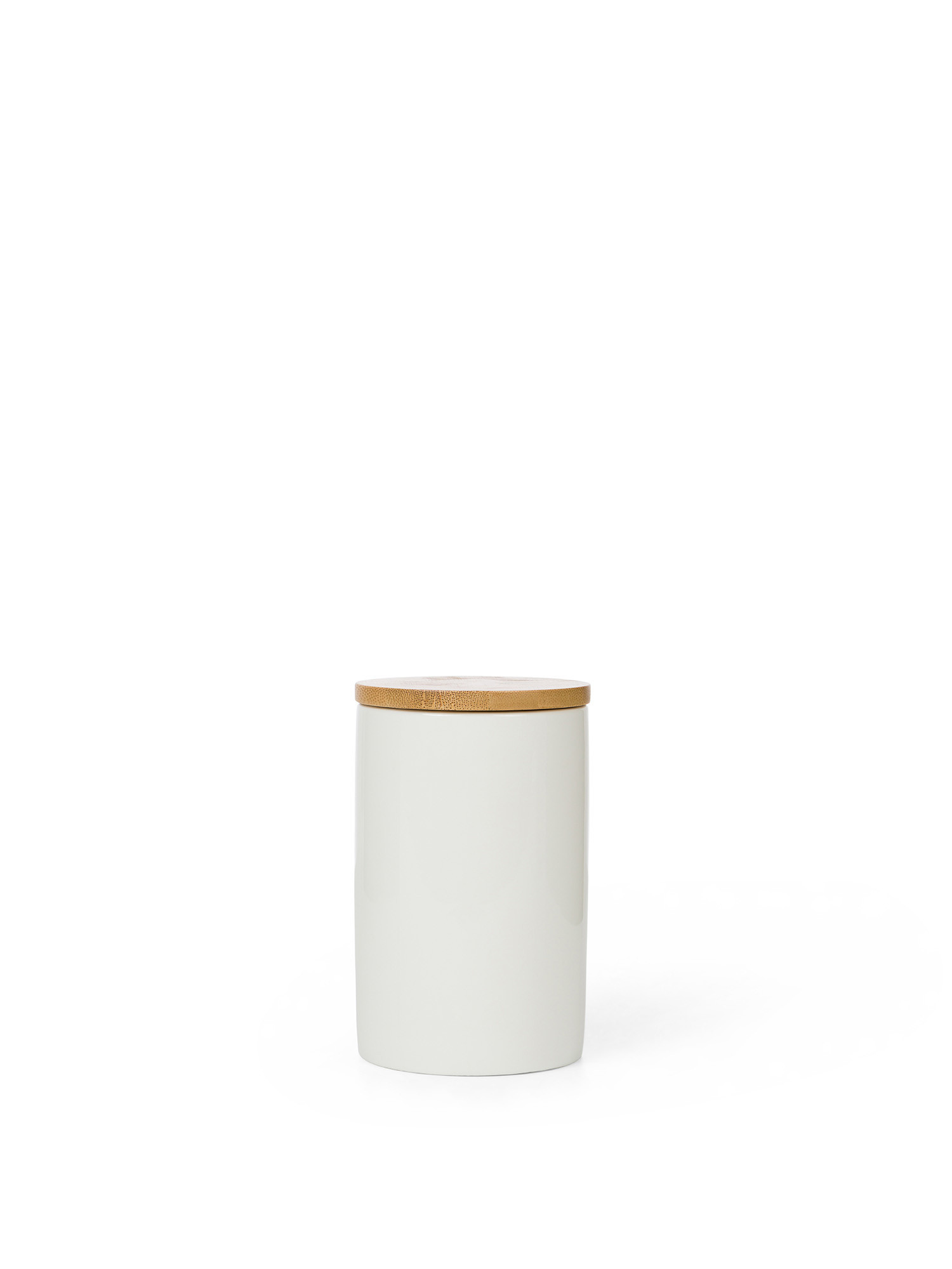 Porcelain jar with cap, White, large image number 0