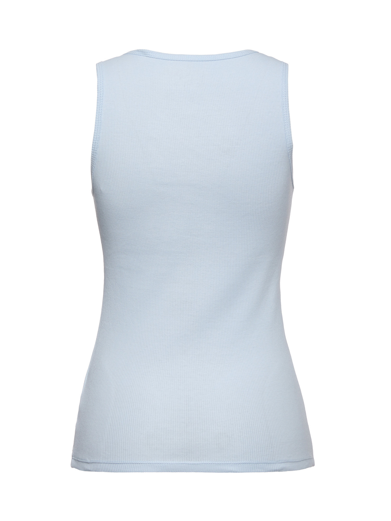 GUESS - Cotton tank top with logo, Light Blue, large image number 1