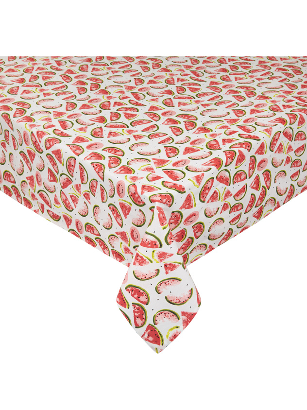 100% cotton tablecloth with watermelon print