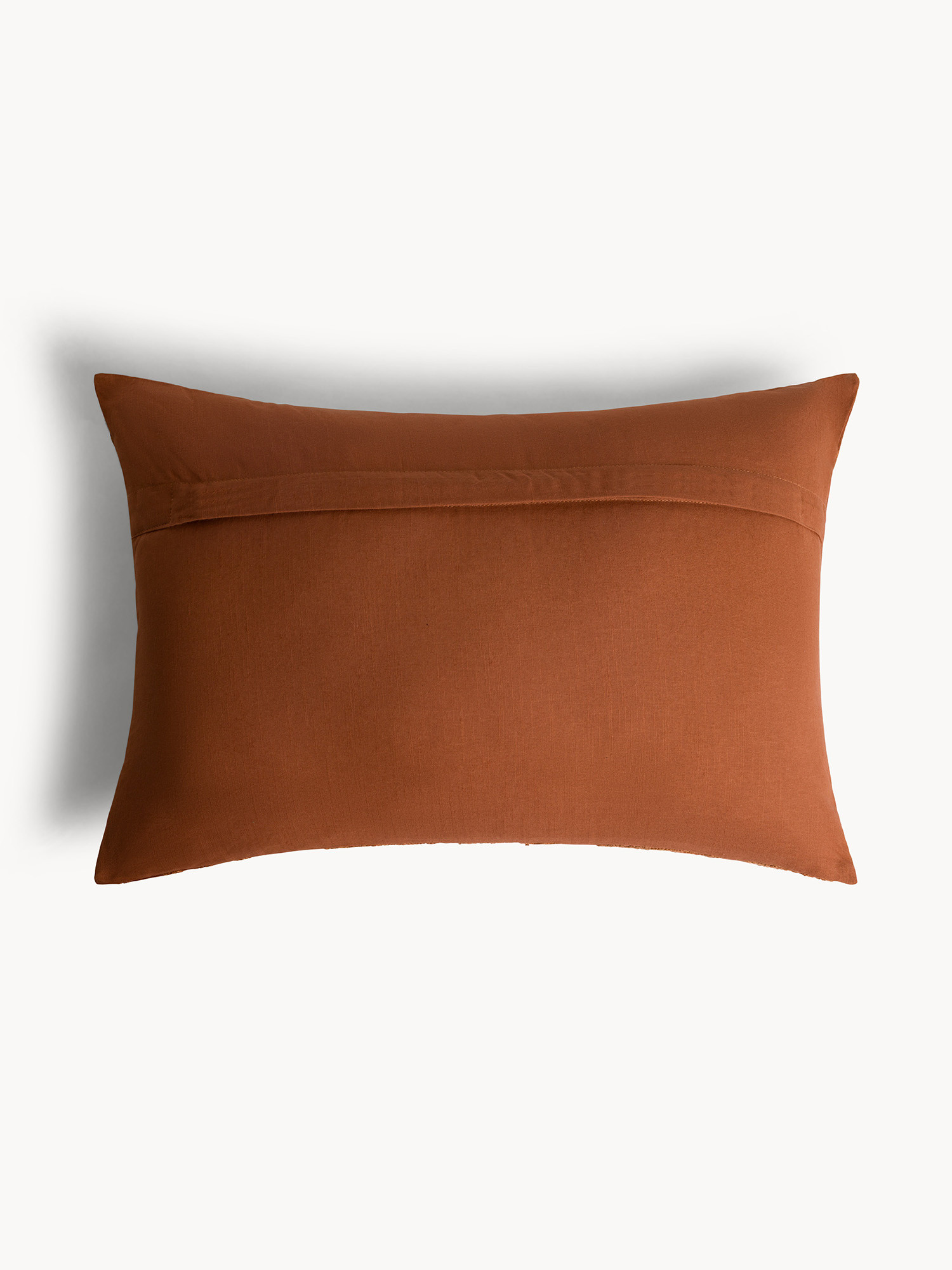 35x50 cm cotton cushion with ethnic embroidery, Antique Pink, large image number 1
