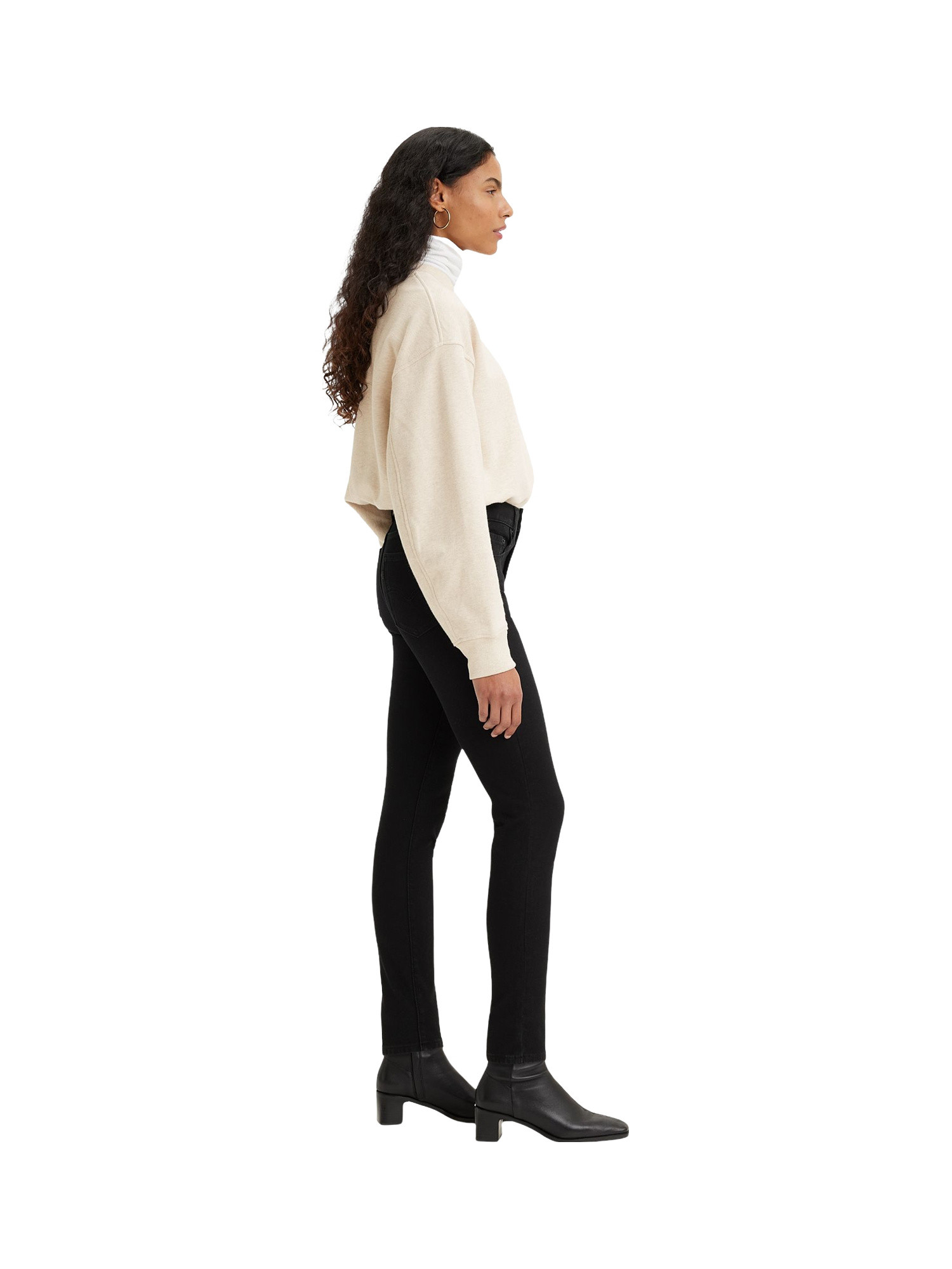 Levi's - 721™ skinny high rise jeans, Black, large image number 6