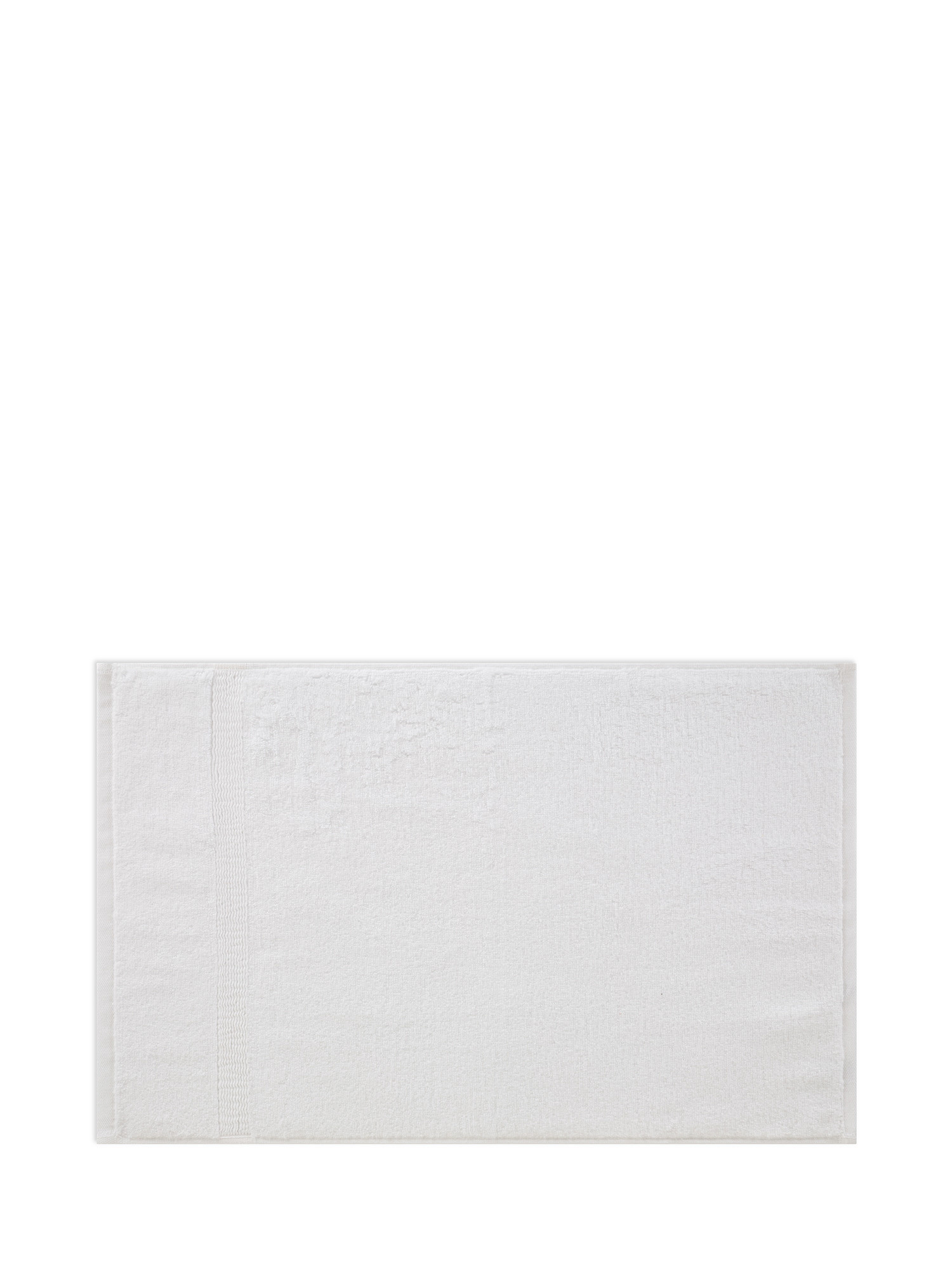 Asciugamano in spugna di puro cotone tinta unita ultra soffice, Bianco, large image number 1