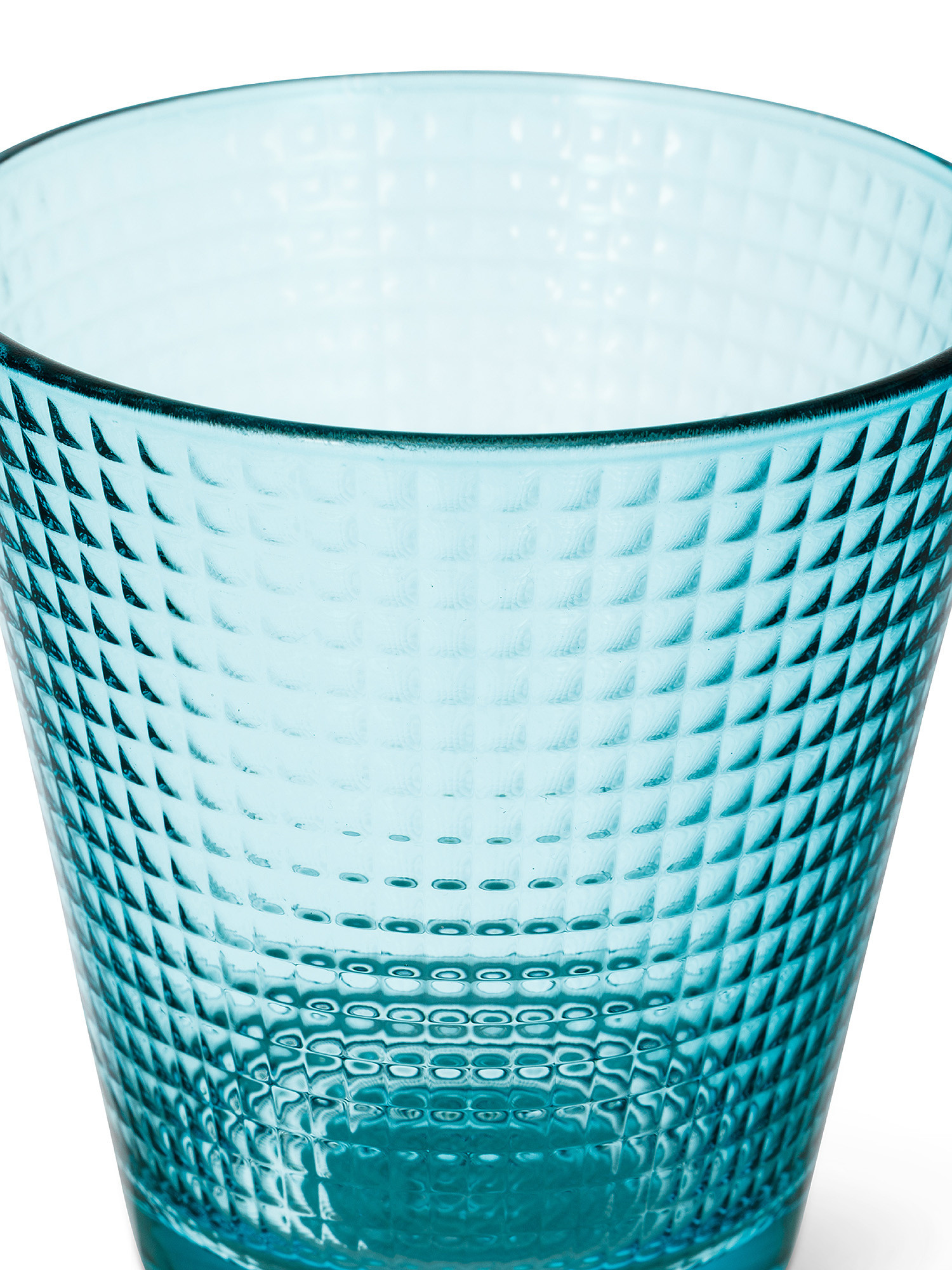 Set 6 bicchieri vetro Generation, Azzurro, large image number 1