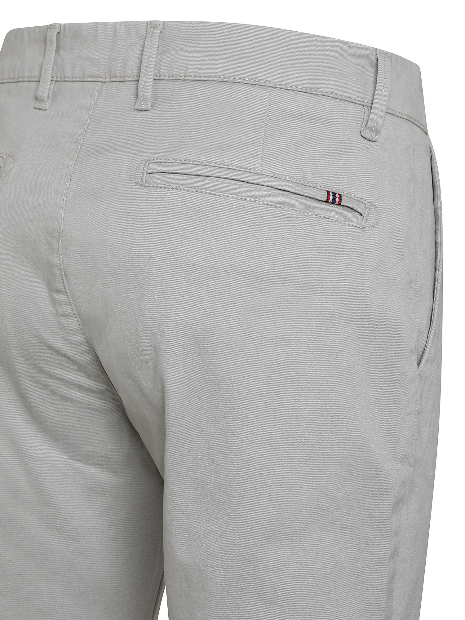 Stretch cotton chinos trousers, Pearl Grey, large image number 2