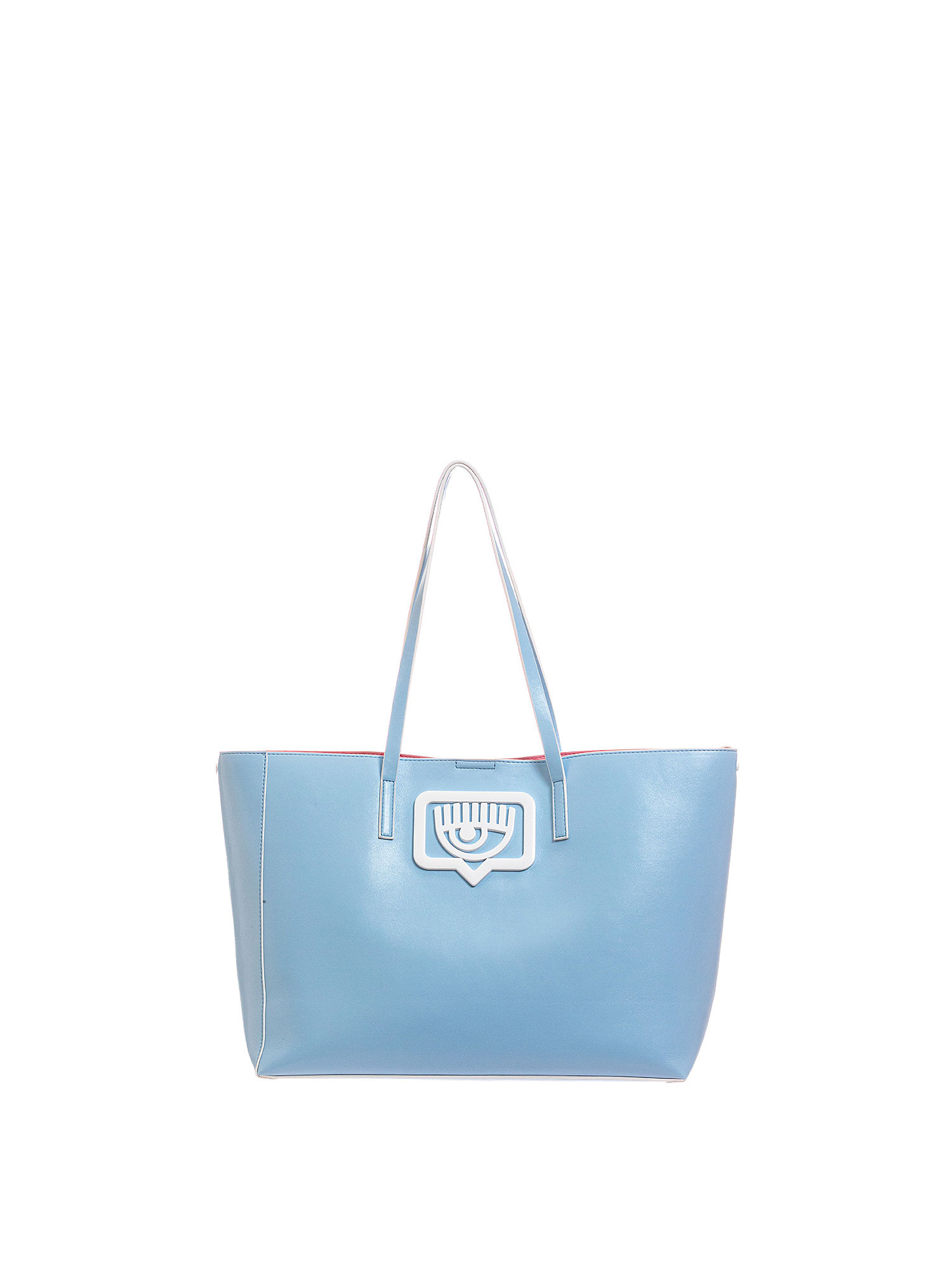 Chiara Ferragni - Shopping bag Range B eyelike buckle sketch, Light Blue, large image number 0