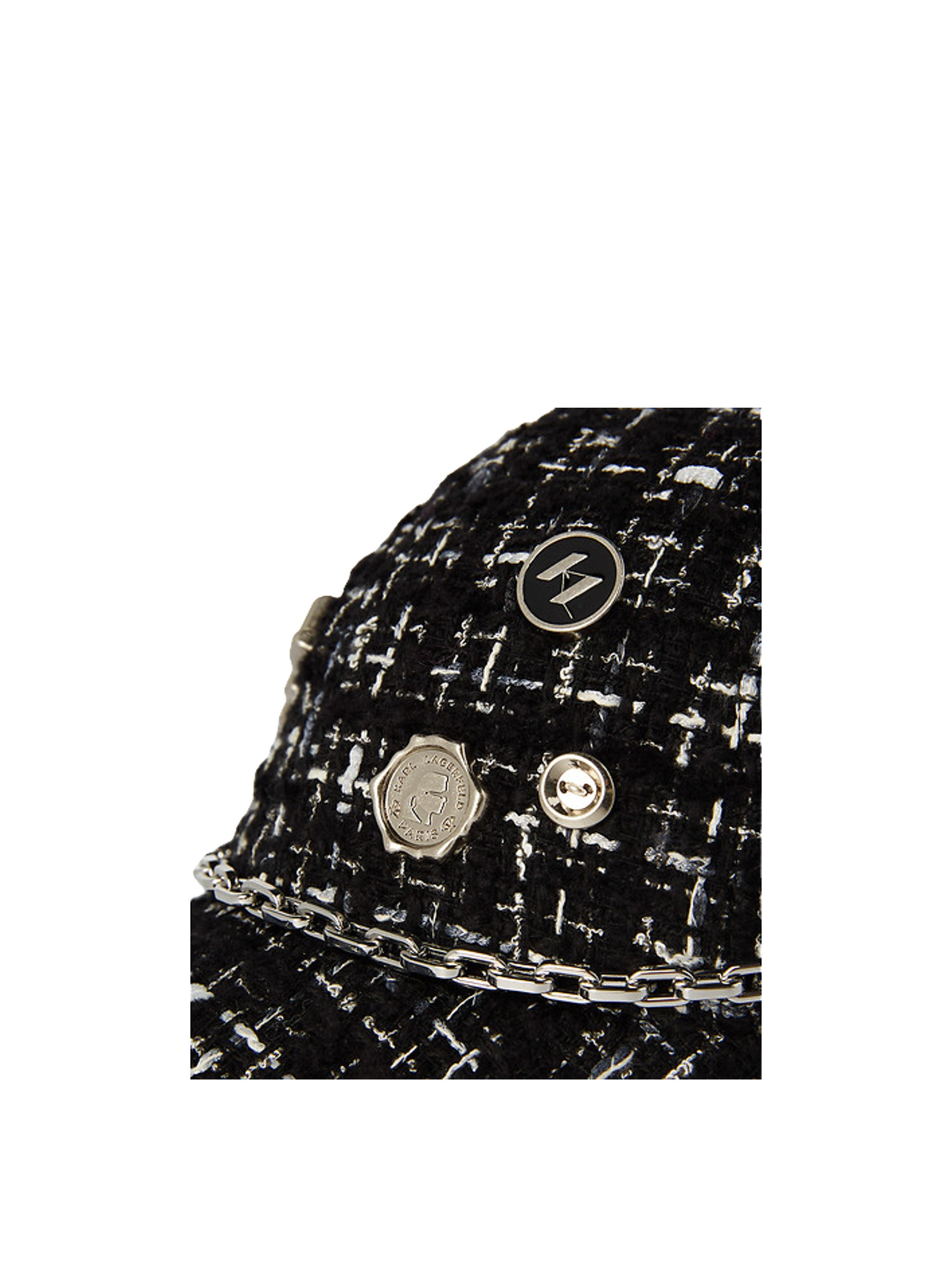 Karl Lagerfeld - K/pins cappello bouclé, Nero, large image number 2