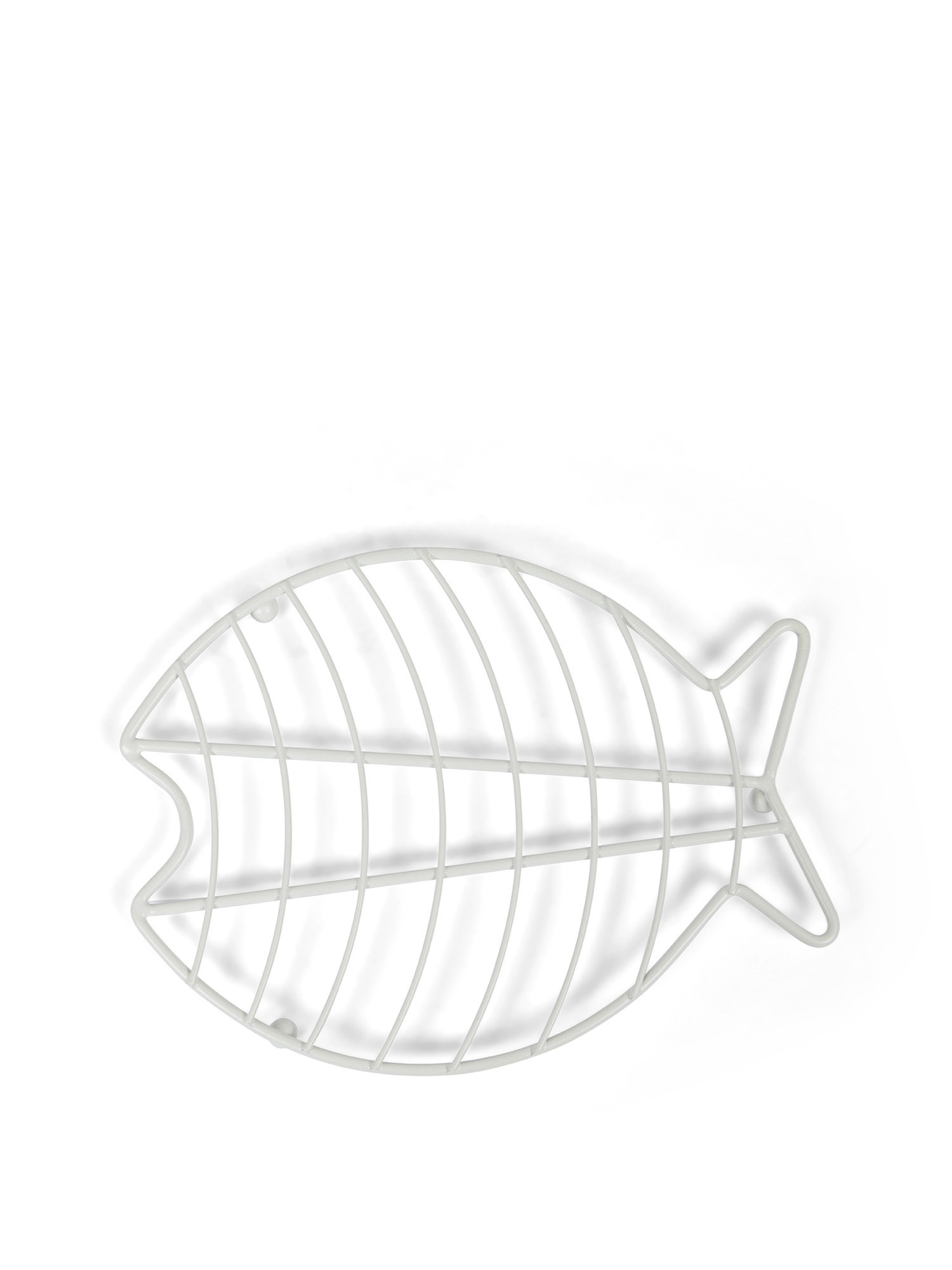 White wire trivet, White, large image number 0