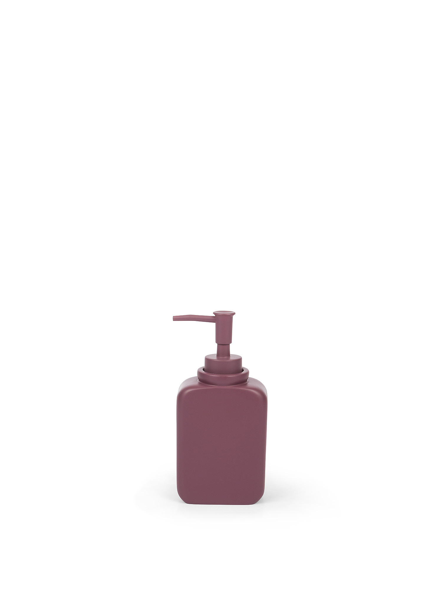 Solid color polyresin soap dispenser, Purple, large image number 0