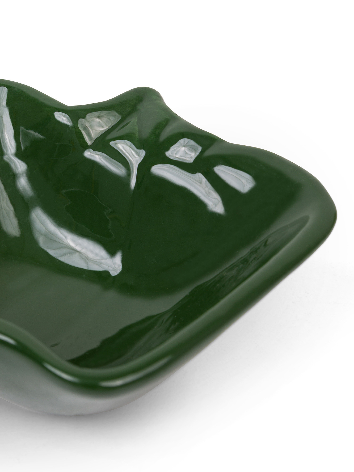 Pepper-shaped ceramic bowl, Green, large image number 1