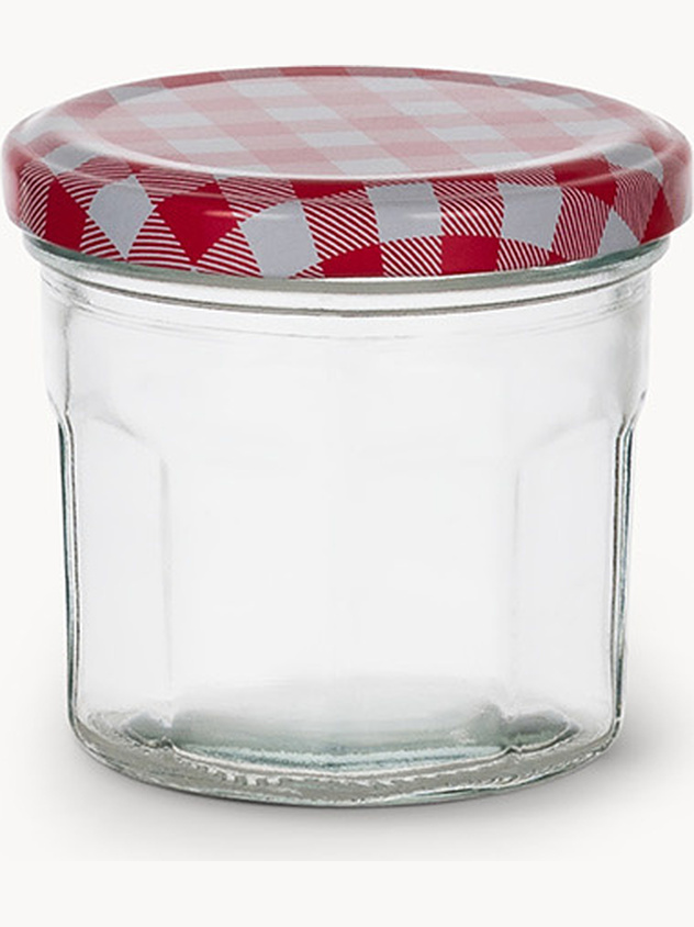 Vasetto vetro tappo vichy