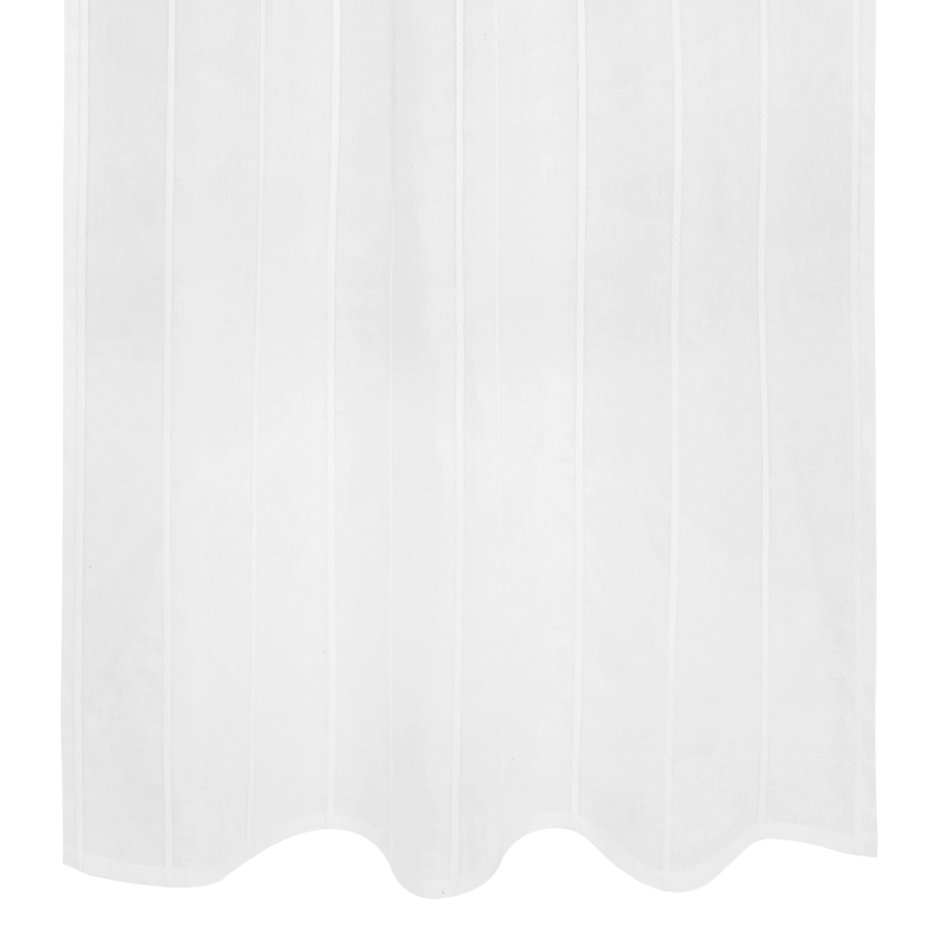 Tenda misto lino con applicazioni, Bianco, large image number 1