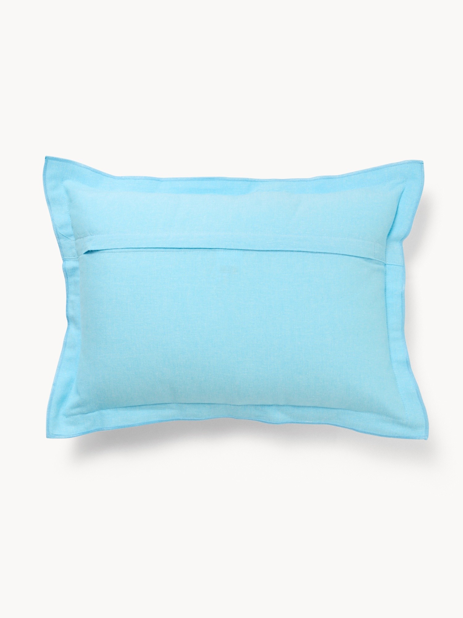 Chambray Cotton Pillow 35x50cm - Introductory Price, Blue, large image number 1