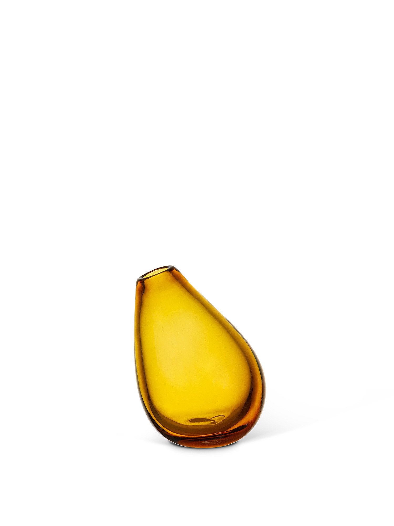Soliflore in vetro colorato in pasta, Giallo miele, large image number 0