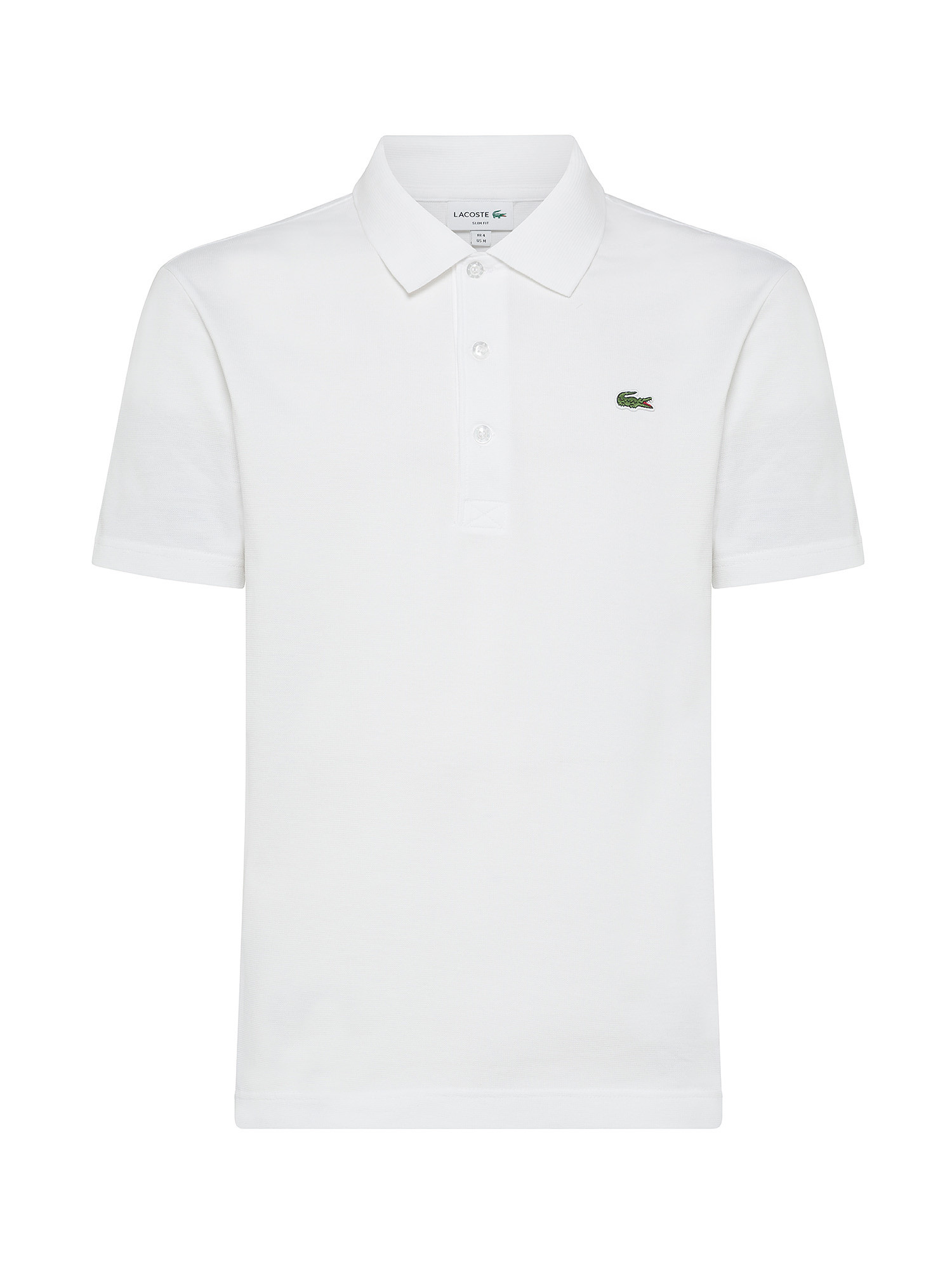 Lacoste - Regular fit stretch polo, White, large image number 0