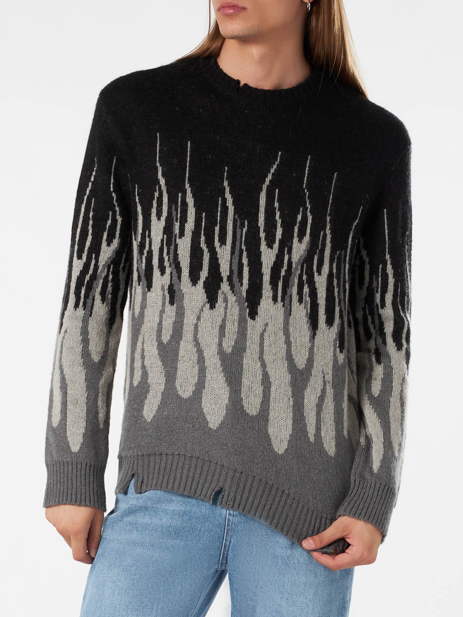 Vision of Super - Double Flame Sweater, Black, large image number 1