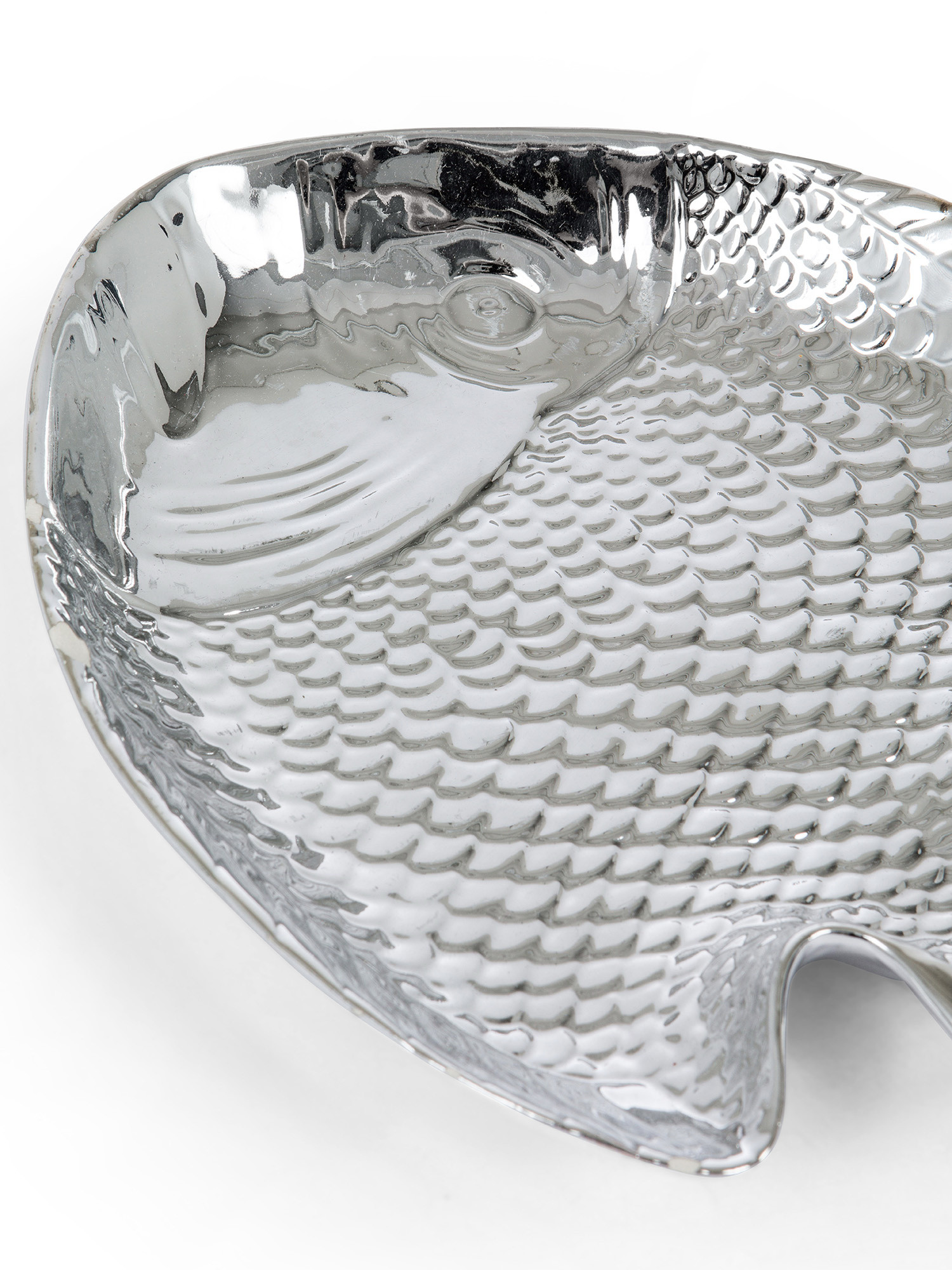 Piatto pesce argentato, Grigio argento, large image number 1