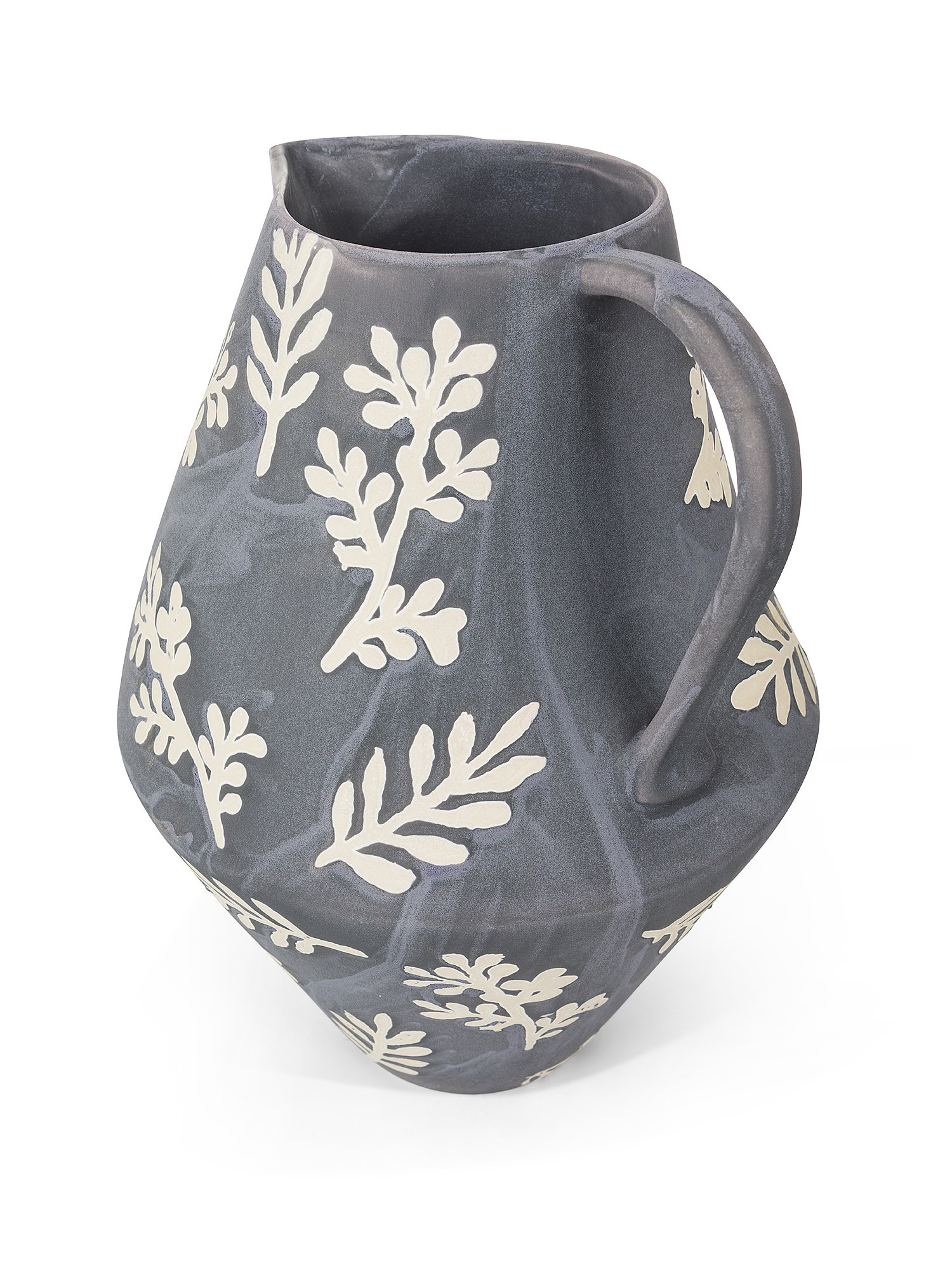 Decorative ceramic jug, Grey, large image number 1