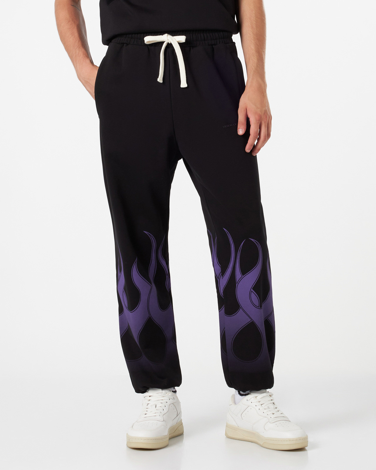 Vision of Super - Pants with racing flames, Black, large image number 3